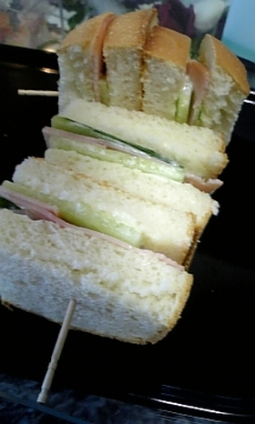 喫茶店のハムサンド