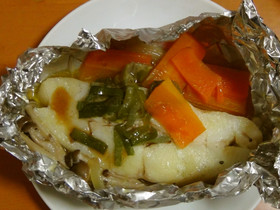 超お手軽♪カレイのホイル焼き