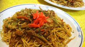 リメイク★金平ごぼう⇒【金平焼きそば】