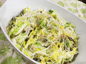 【春雨でかさまし】キャベツナ春雨サラダ