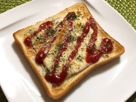 ケチャ粒マス★サク②ハムチーズトースト