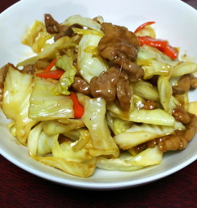 豚とキャベツのオイスター炒め