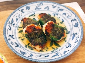 10分いらずで完成！鍋用鶏団子で大葉巻き