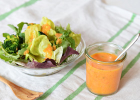 人参と液体塩こうじの食べるドレッシング