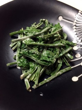 コゴミのマヨネーズ和え 簡単