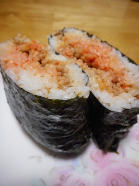 韓国風キムチそぼろのおにぎらず