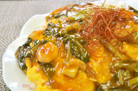 熱々トロトロピリ辛♪中華風チリオムライス