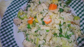 ネギの青い部分で美味しいチャーハン☆