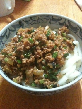 満州帰りのジャジャー麺（肉味噌うどん）