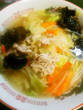 めっちゃ簡単!野菜ミックスDEタンメン♪