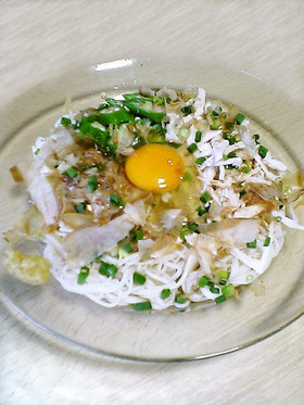 お鍋１つで簡単 納豆棒々鶏そうめん