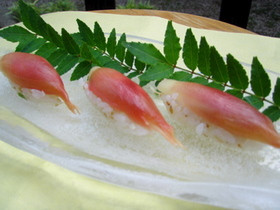 みょうがのにぎり寿司