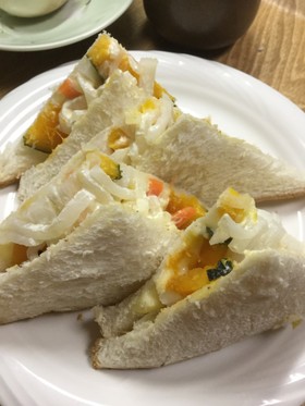 なますとかぼちゃのサンドイッチ