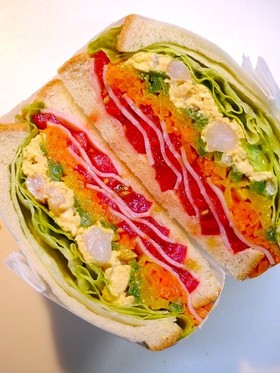 サンドイッチ！海老タルタル(コツあり)