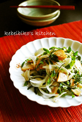 今が旬＊筍の新玉とクレソン和えサラダ