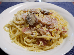 簡単！カルボナーラ風♪さっぱり味のパスタ