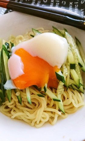 温泉卵de簡単♪冷やし中華
