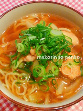 ランチ＊麺つゆで簡単！和風鶏ラーメン