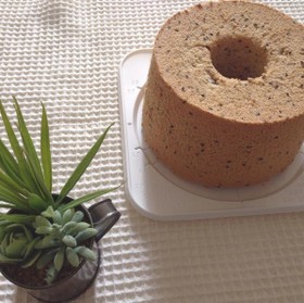 黒ゴマと豆腐のシフォンケーキ