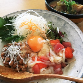 残ったお刺身で簡単漬け丼★10分で朝ご飯