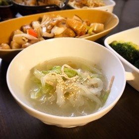 簡単！芯が美味しい！白菜の中華スープ