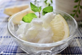 卵白消費！ふんわり★レモンシャーベット