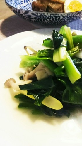 時短簡単節約☆ほうれん草のウマ塩炒め☆