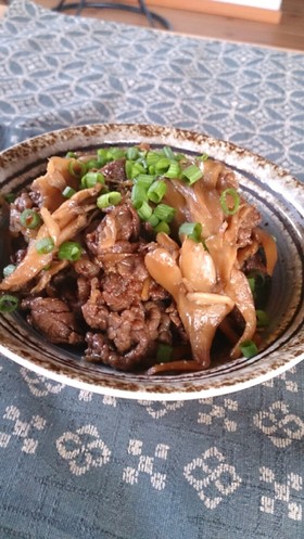 簡単柔らか☆牛肉と舞茸のしぐれ煮
