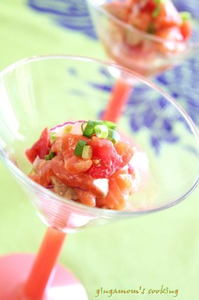 塩麹がいいね☆ロミロミサーモン