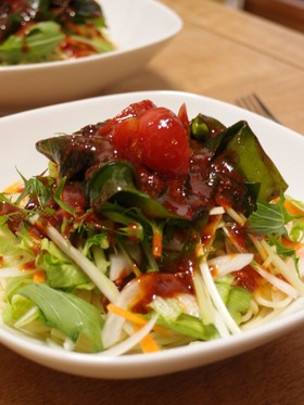 コチュジャンソースの！パスタで冷麺