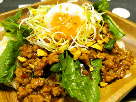 ジャージャー麺風♪あったか肉味噌そうめん