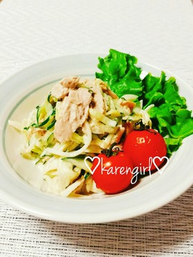 辛くない！きゅうり玉ねぎとツナのサラダ！