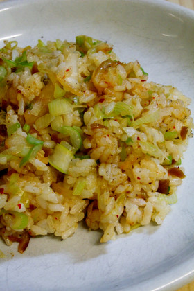 ニンニクしょうゆ漬けdeキムチチャーハン