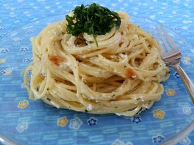 混ぜるだけ！ヘルシーなお豆腐ソースパスタ