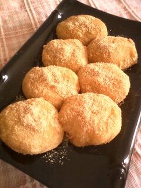 レンジで簡単おやつ♪さつまいも餅