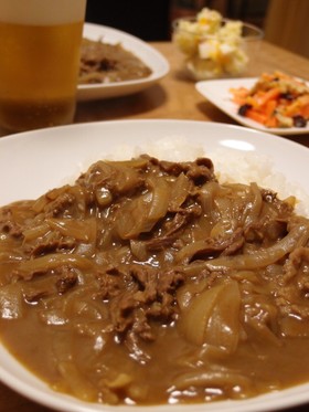 スッキリ！玉ねぎと牛薄切りだけのカレー