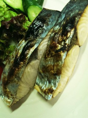 サワラの塩レモングリル焼き