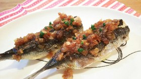 デパ地下風☆イワシのバター醤油ソース