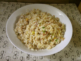 コンビーフのパラパラ炒飯