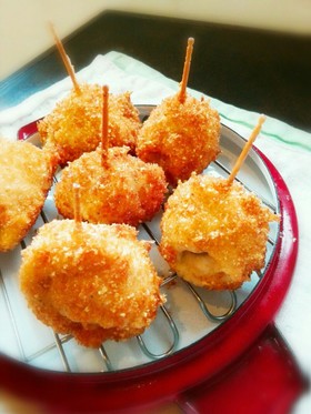 おつまみに。ささみとオリーブのフライ。