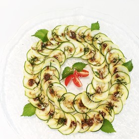 和風☆紫蘇香る ズッキーニのカルパッチョ