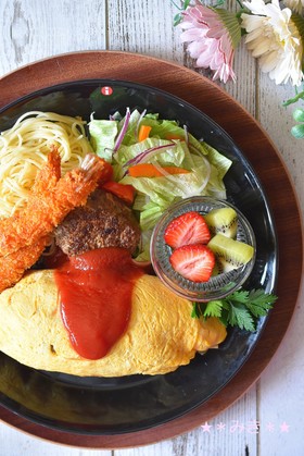 うちのお子様ランチの定番☆オムライス