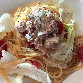 簡単パスタ☆冷たいツナサラダ