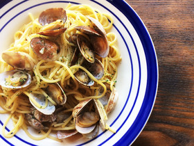 本格風♪にんにく農家のボンゴレビアンコ