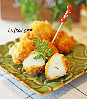 カリフラワーと大豆のフライ