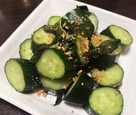 きゅうりと大葉の簡単浅漬け