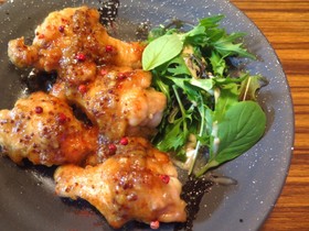 手羽元のさっぱり味噌マスタードソテー