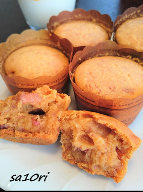 バナナとクリームチーズのマフィン！