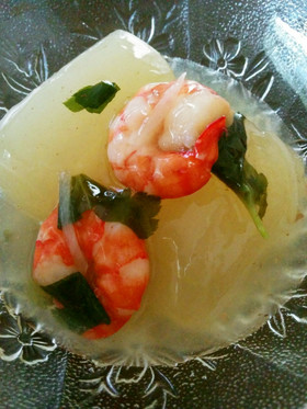 冬瓜の海老あんかけ