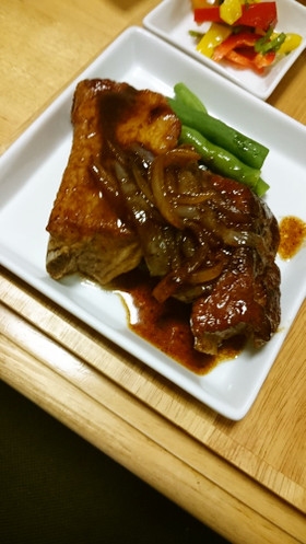 簡単スペアリブの照り焼き